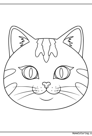 Malvorlage: eine verspielte Katze.
