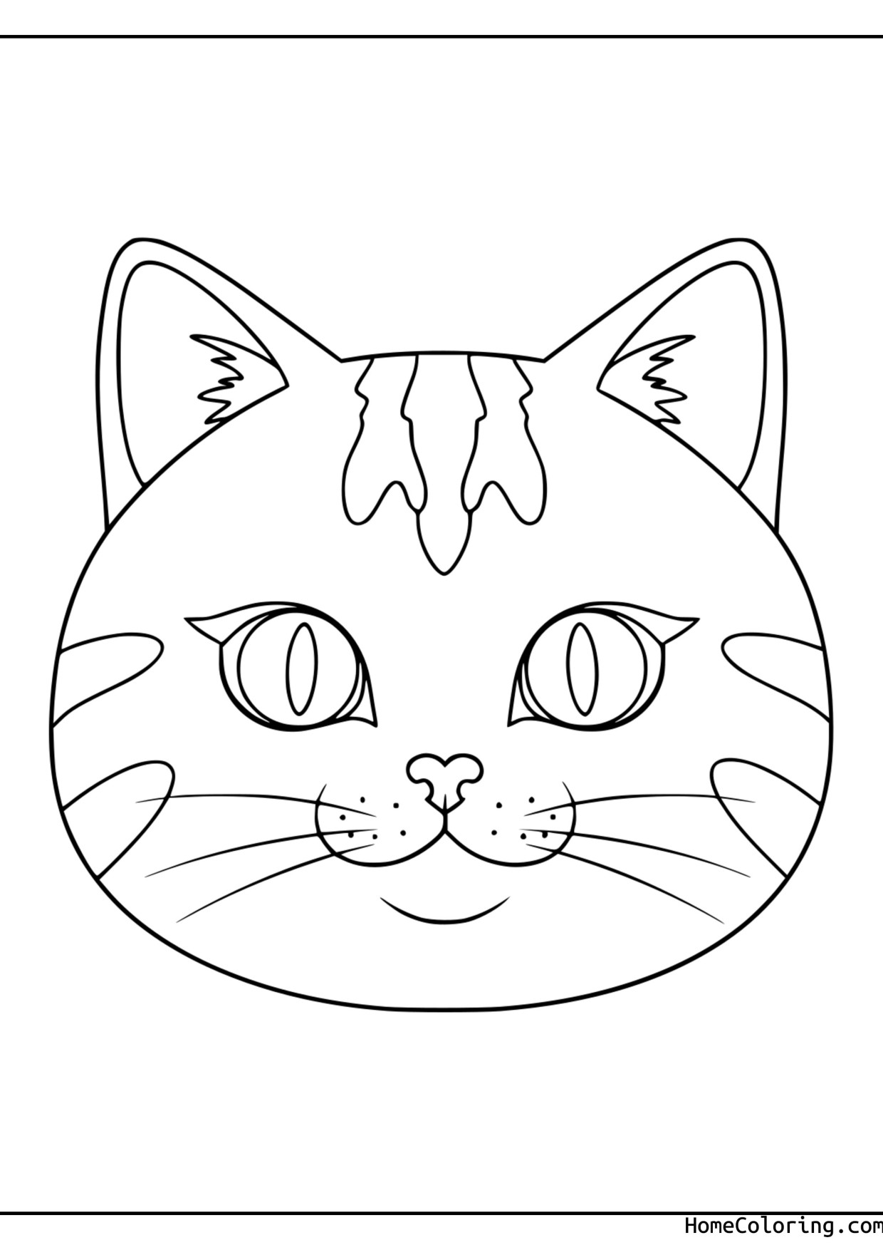 Coloring page: a playful cat reaching up.