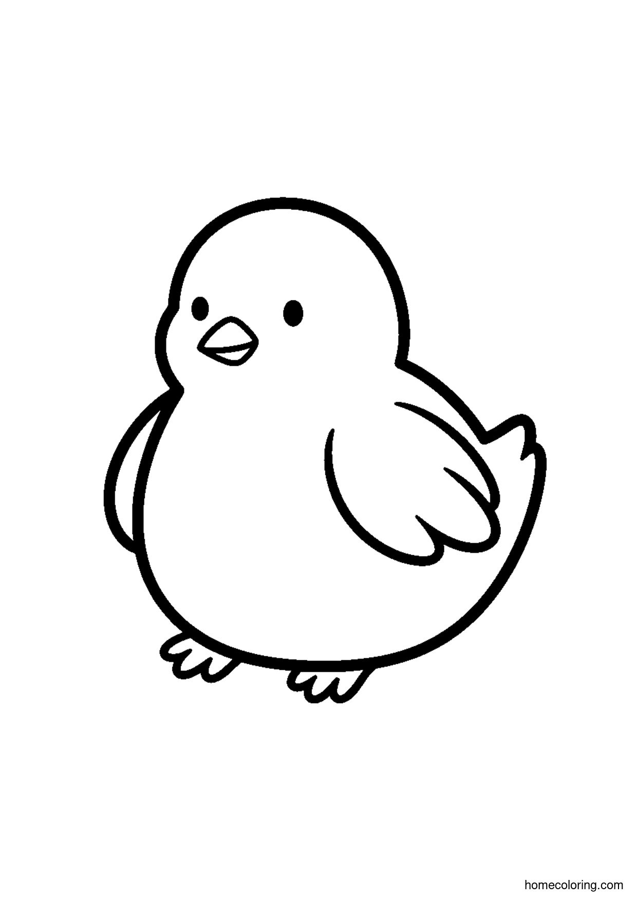 Coloring page: Baby Chick.