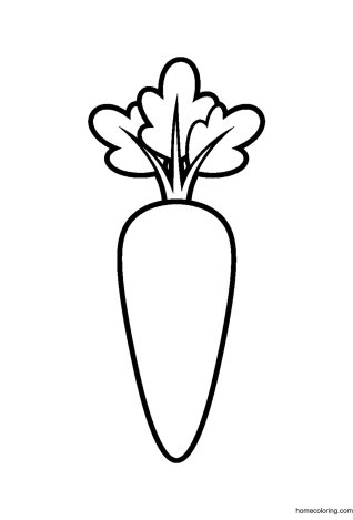 Coloring page: Carrot.