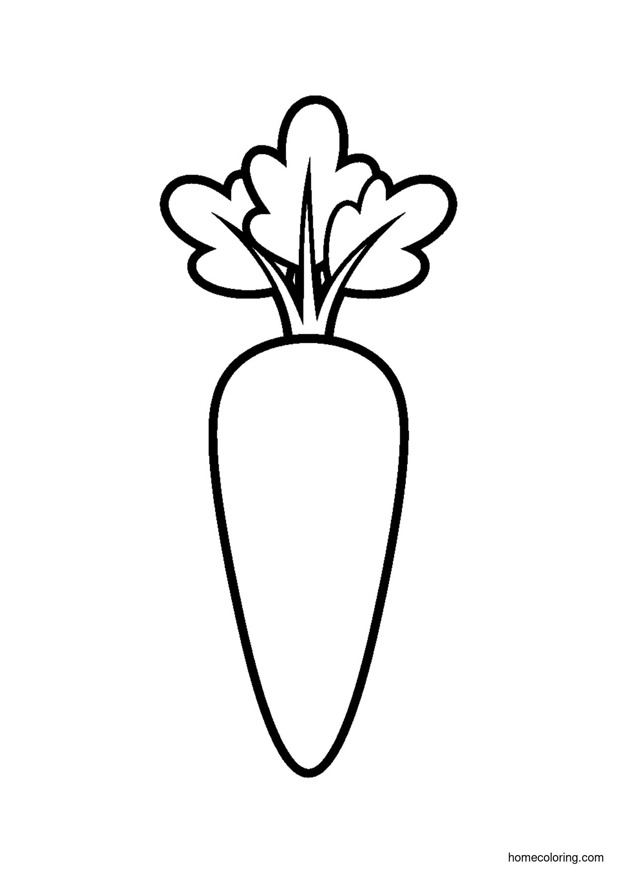 Coloring page: Carrot.