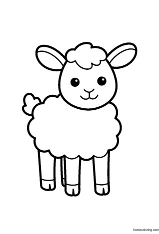Coloring page: Little Lamb.