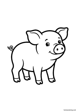 Coloring page: Piglet.
