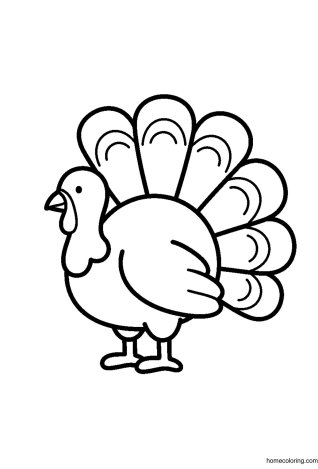 Coloring page: Turkey.