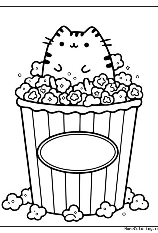 Malvorlage: Kino-Motiv für kleine Filmfans.