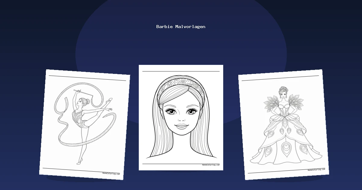 Barbie Malvorlagen