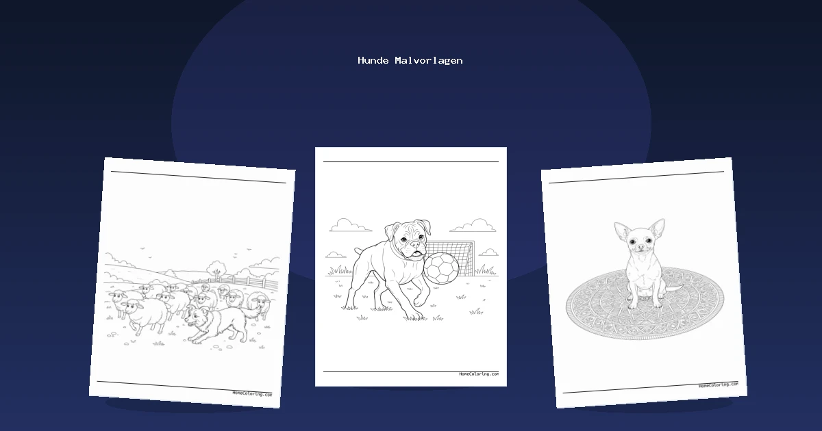 Hunde Malvorlagen